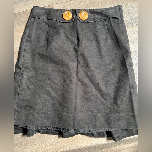 Anthropologie Elevenses Black‎ Skirt- 0 - Picture 1 of 8